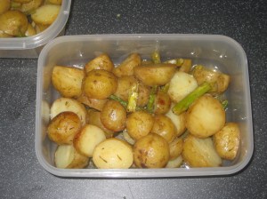 Vegan Secret Supper Mustard Roasted Nugget Potatoes