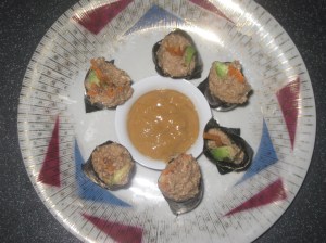 Vegan Secret Supper Porcini Pecan Nori Rolls 007