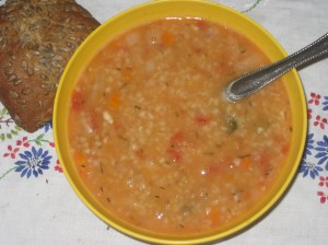 VEW White Bean Farro Soup