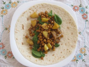 Thug Kitchen Spiced Chickpea Wraps with Tahini Dressing