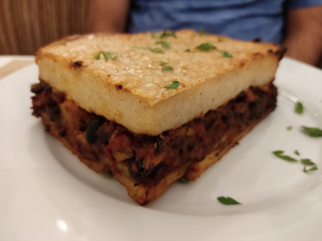 A large portion of moussaka