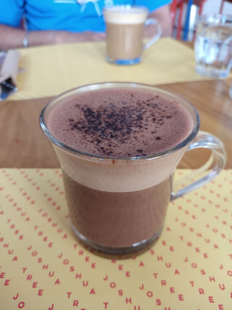 A cup of hot chocolate