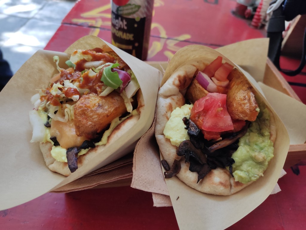 Two tasty looking wraps