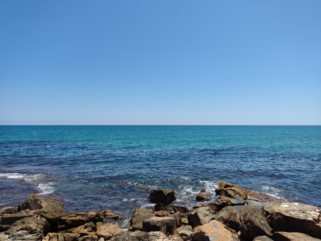 A beautiful blue sea