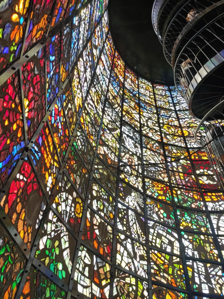 Outdoor art installation at the Hakone Open Air Museum