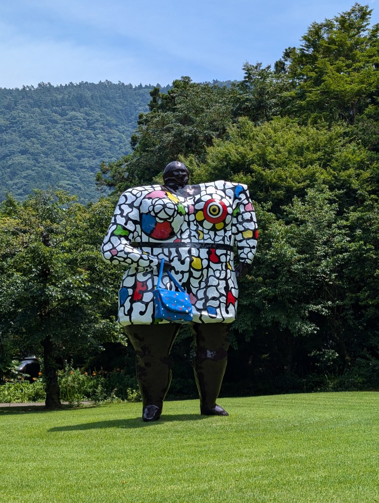 Outdoor art installation at the Hakone Open Air Museum
