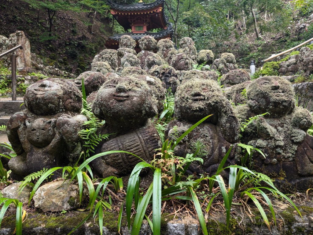 Small statues of people with fun accessories and expressions