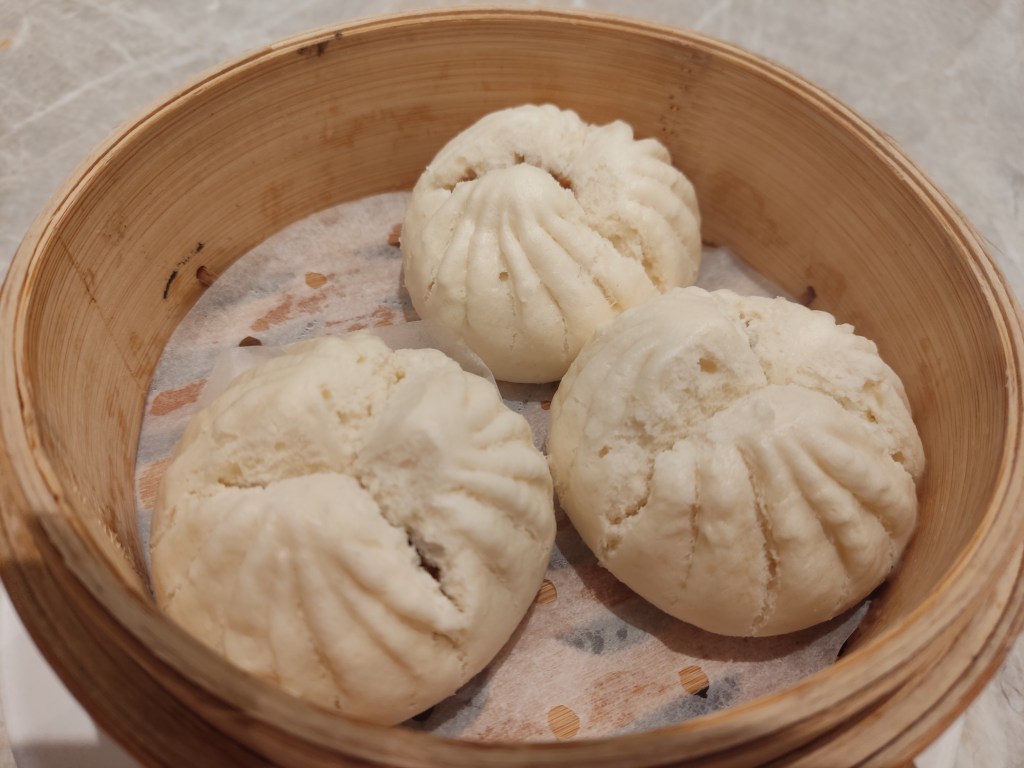 Three steamed dumplings