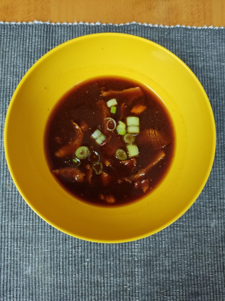 Wild mushroom miso broth