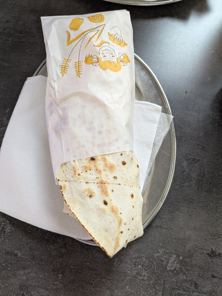 Wrapped vegan doner durum