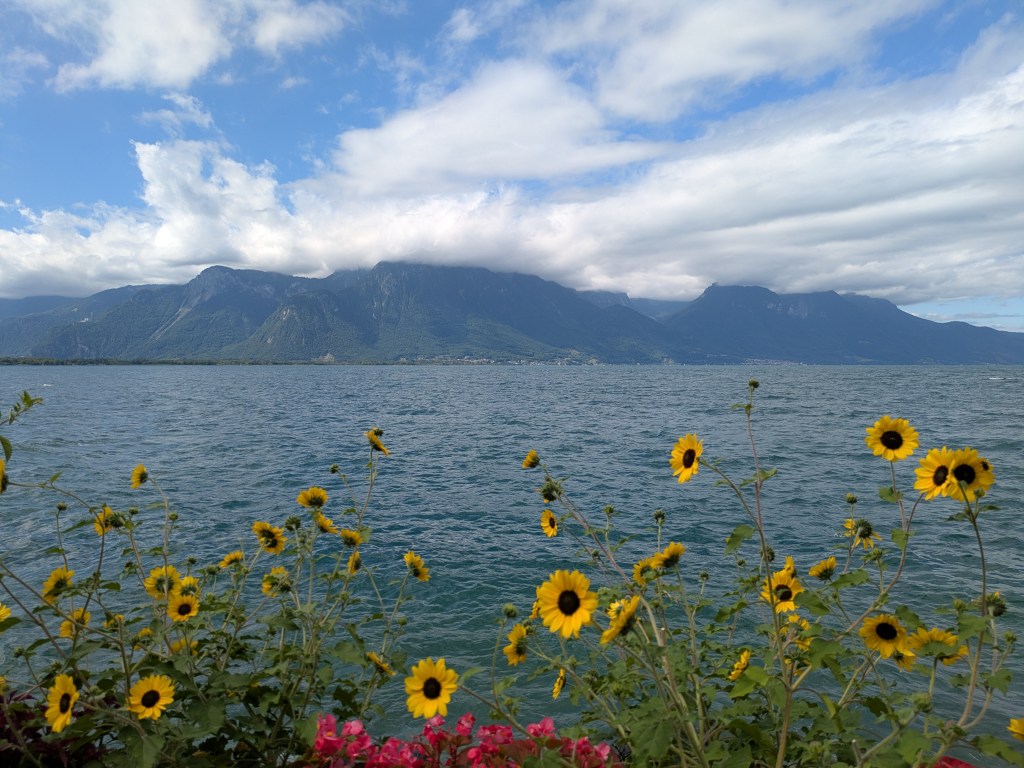 The view of the lake at Montreux