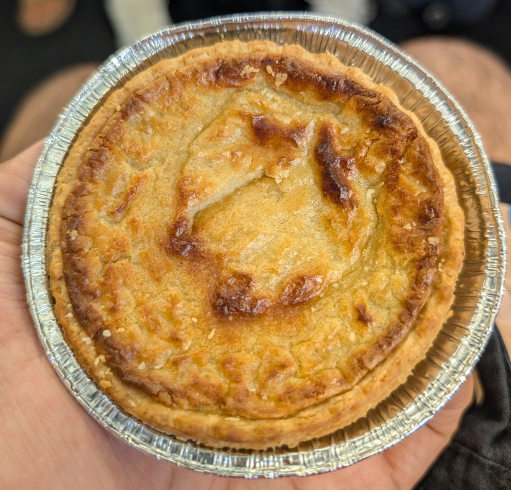 A cheese pastry tart