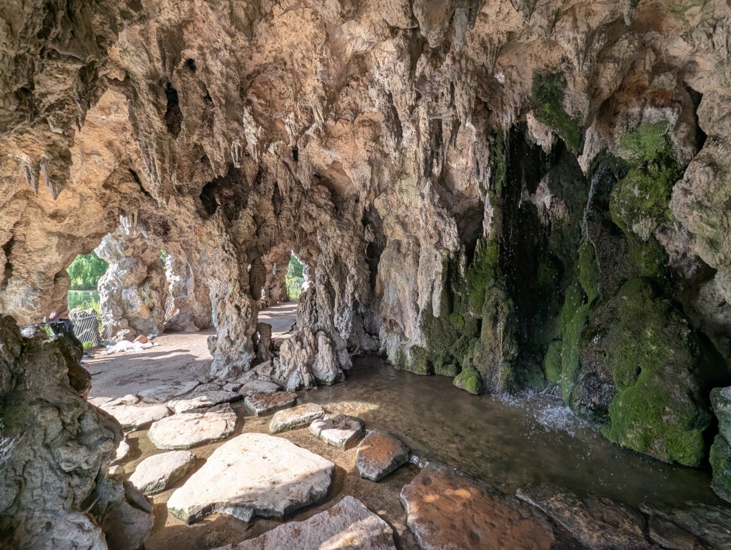 A cavernous path in the park