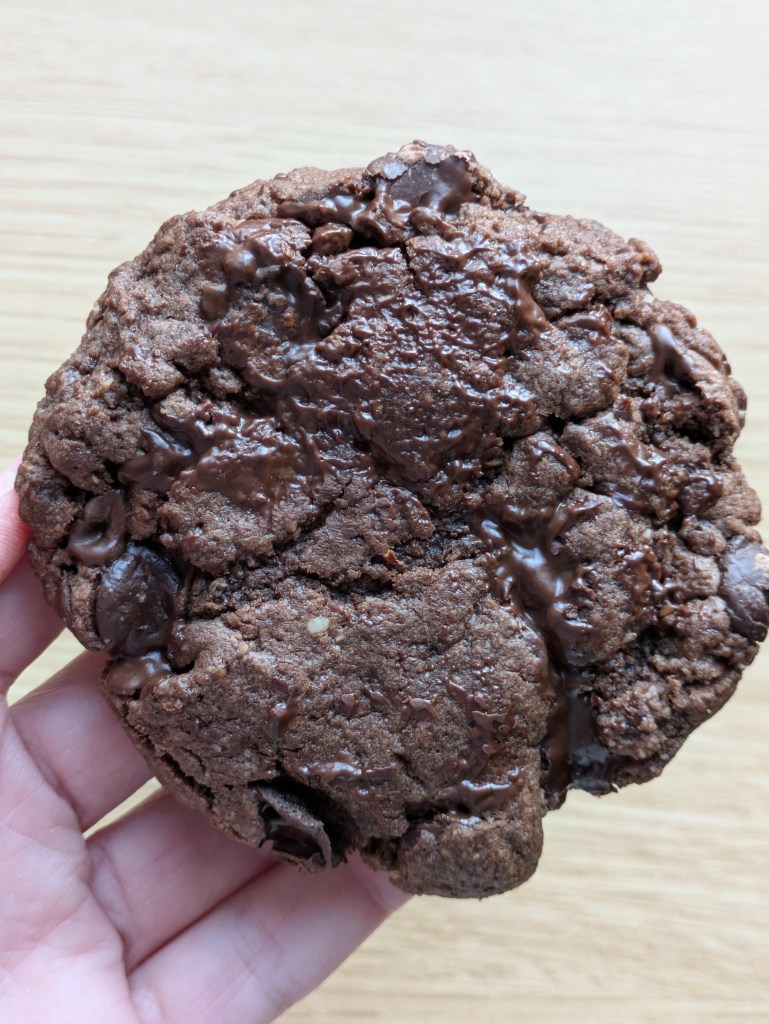 A chocolate cookie