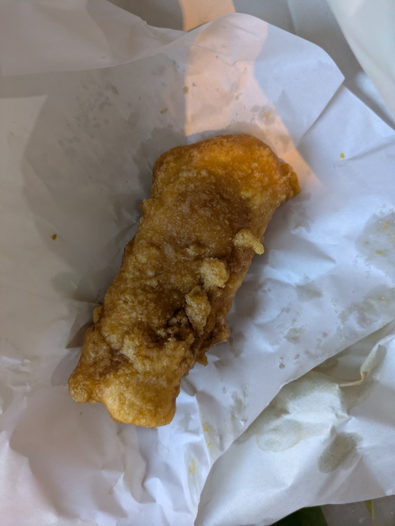 A battered sausage 