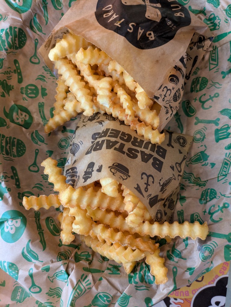 Two bags of crinkle cut chips